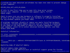 Blue Screen Of Death