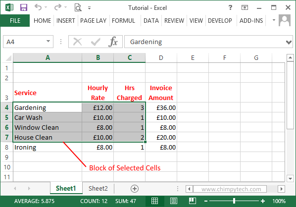 Excel_Select_Block_Cells