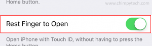 Change iOS 10 unlock method