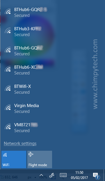 Connecting to a wireless network