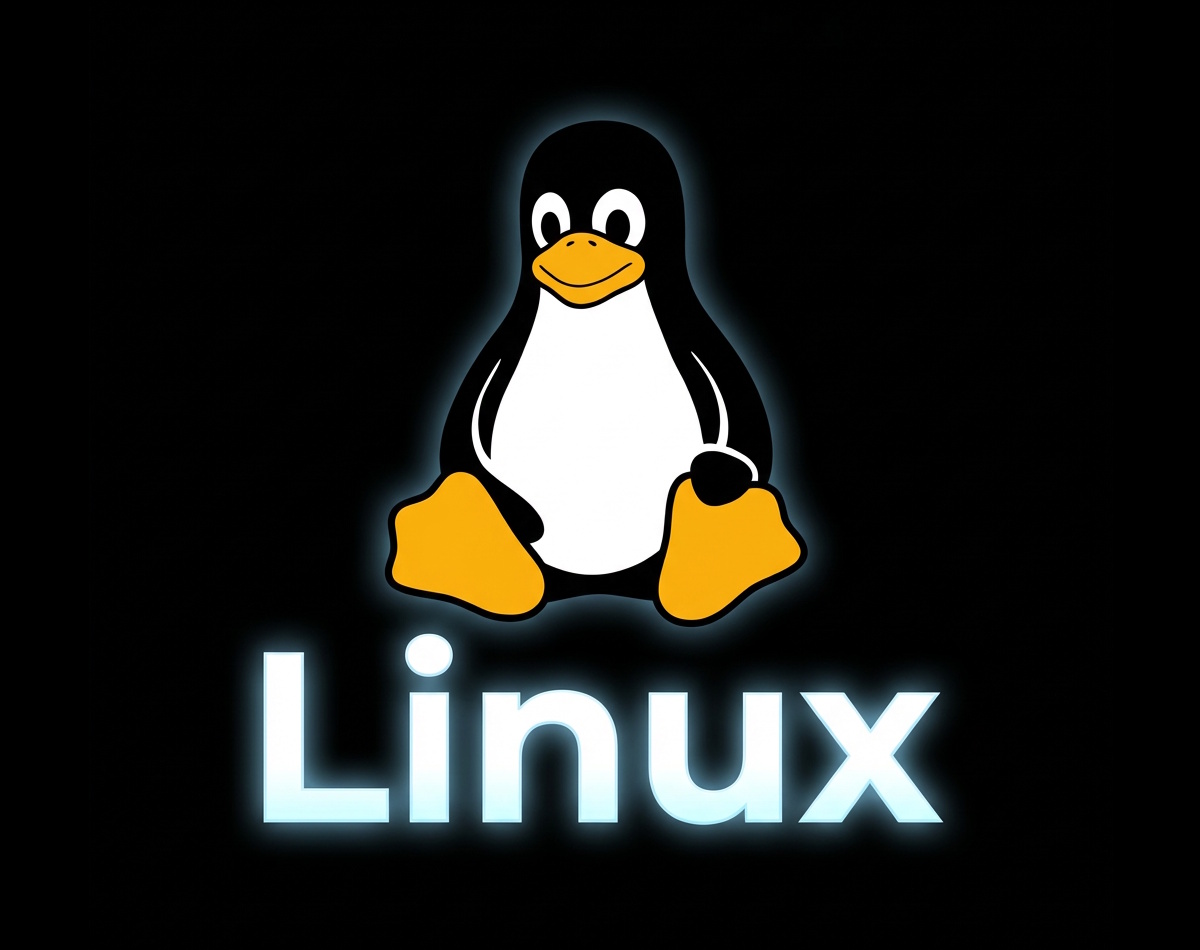 A picture with the Classic 'Tux' Linux logo