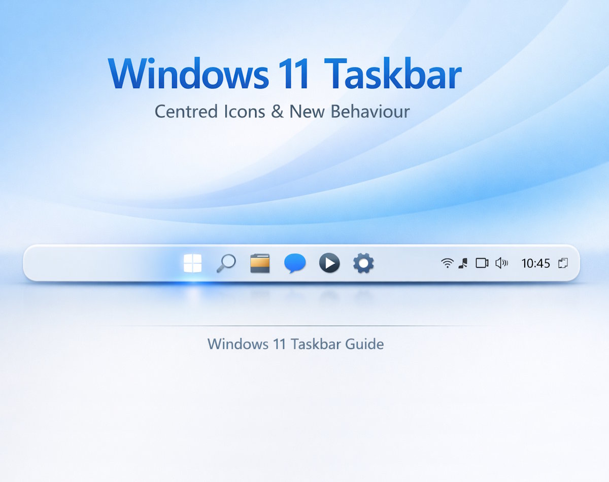 A featured image showing the Windows 11 Taskbar