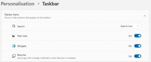 W11 Custom Taskbar Icon Windows 11 Taskbar Customisation (Icons, Alignment, Behaviours & More)
